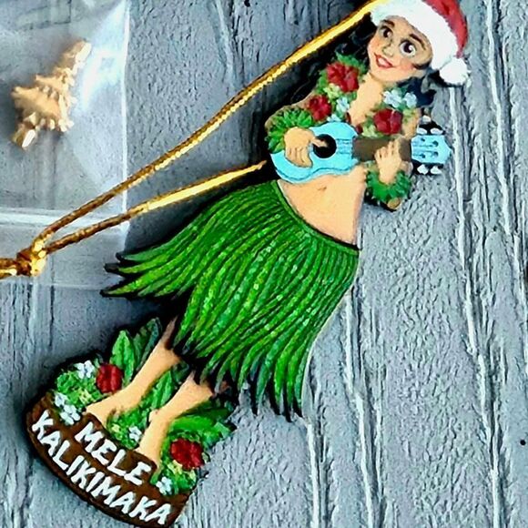 ZOX "MELE KALIKIMAKA" #773 OF 1000 made New Glitter ADVENT ORNAMENT 2022 - Picture 7 of 7